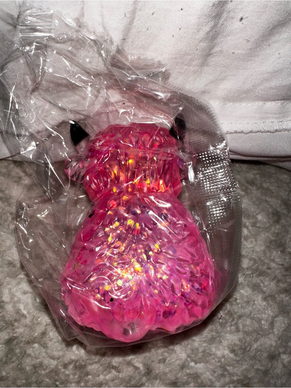 Pink highland cow Squeeze Toy for Kids - Vibrant Sensory Play - Picture 2 of 3
